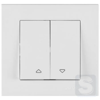 Вимикач для жалюзі Arvia Electric KAREN Білий (20 01 1000 216)